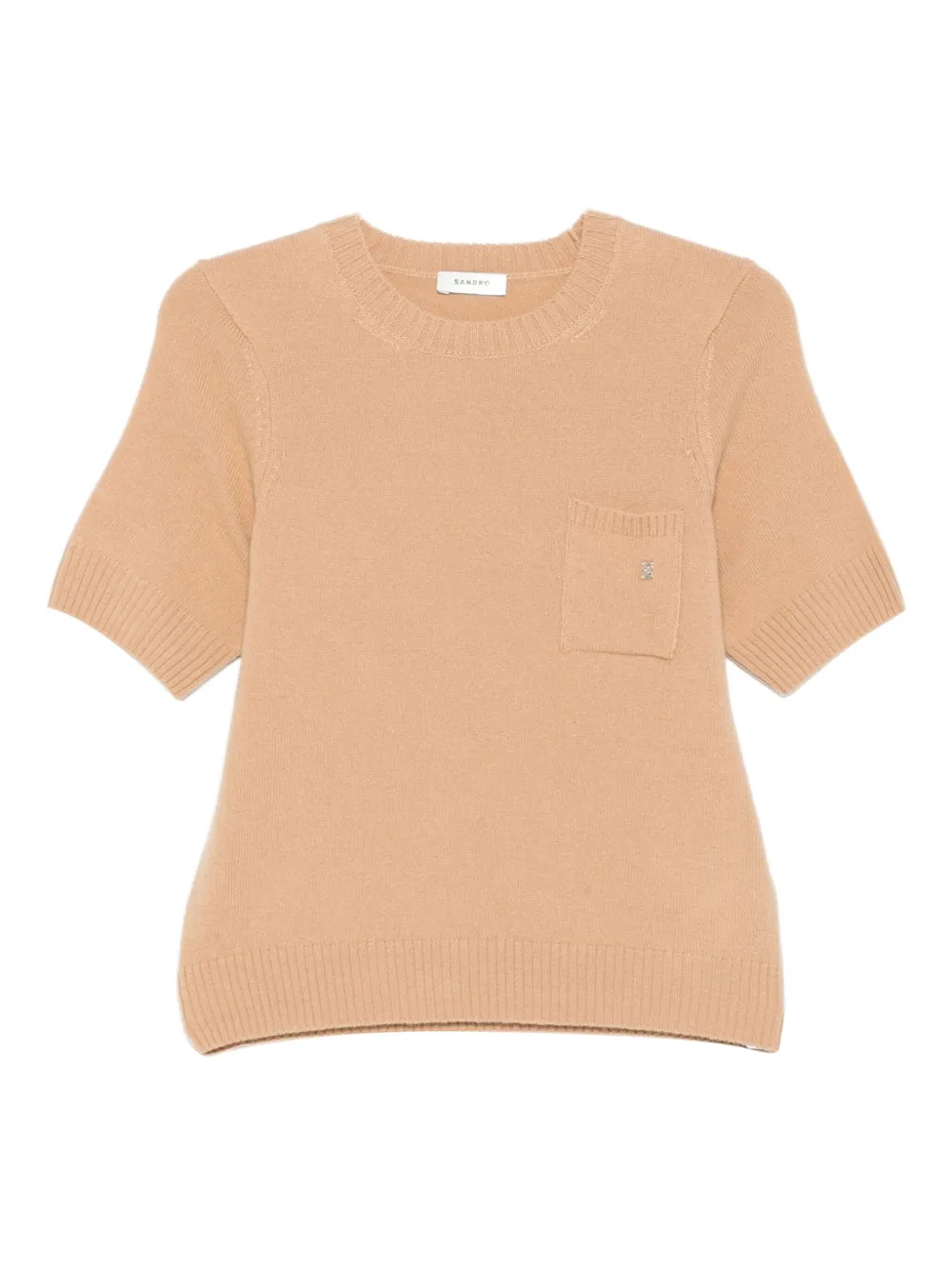 Свитер с короткими рукавами и карманом SANDRO, коричневый
Свитер с короткими рукавами и карманом SANDRO, коричневый