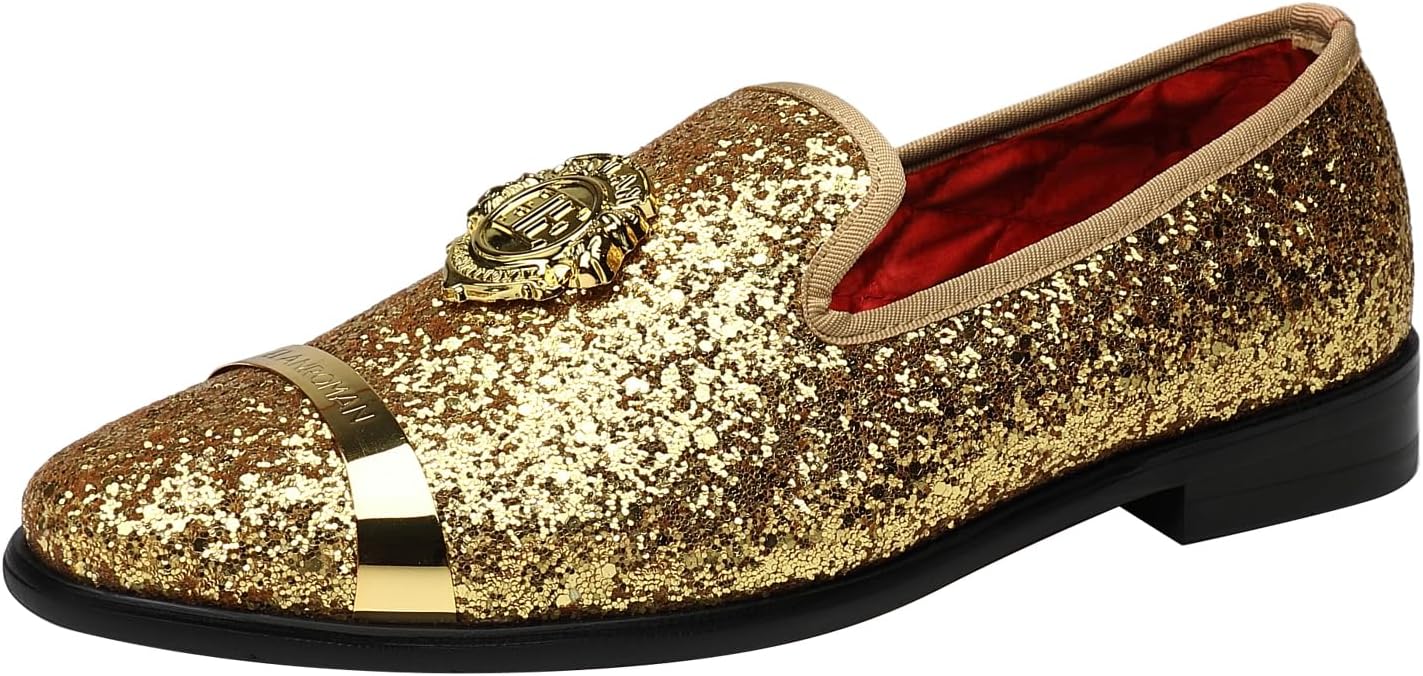 Мужские блестящие лоферы ELANROMAN, оксфорды, модная обувь для свадьбы, вечеринки и выпускного, золотой
Мужские блестящие лоферы ELANROMAN, оксфорды, модная обувь для свадьбы, вечеринки и выпускного, золотой