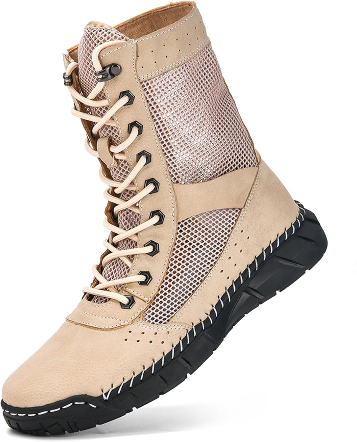 Мужские кожаные дышащие ботинки на шнуровке с круглым носком Tengfeifly, хаки
Мужские кожаные дышащие ботинки на шнуровке с круглым носком Tengfeifly, хаки