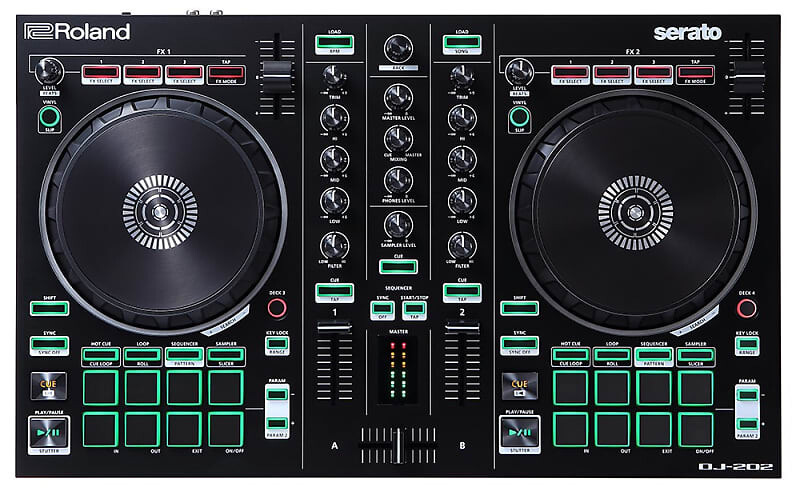 DJ-контроллер Roland DJ-202 с Serato DJ Pro
DJ-контроллер Roland DJ-202 с Serato DJ Pro