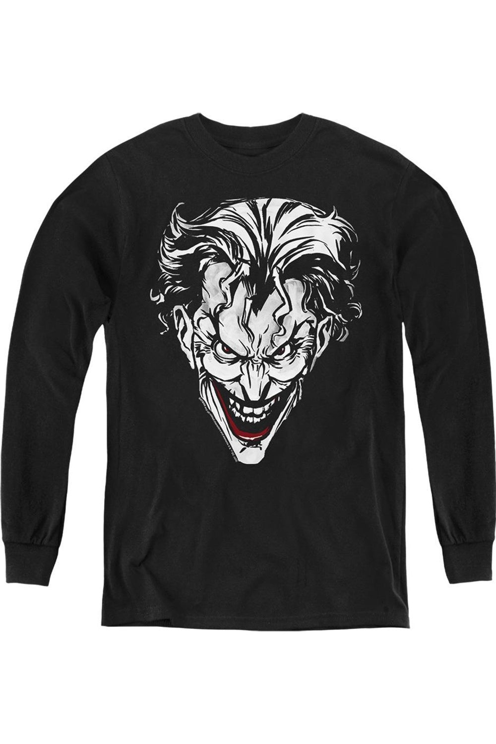 Батмен Джокер красный на черном молодежный свитшот с длинным рукавом Gildan
Батмен Джокер красный на черном молодежный свитшот с длинным рукавом Gildan