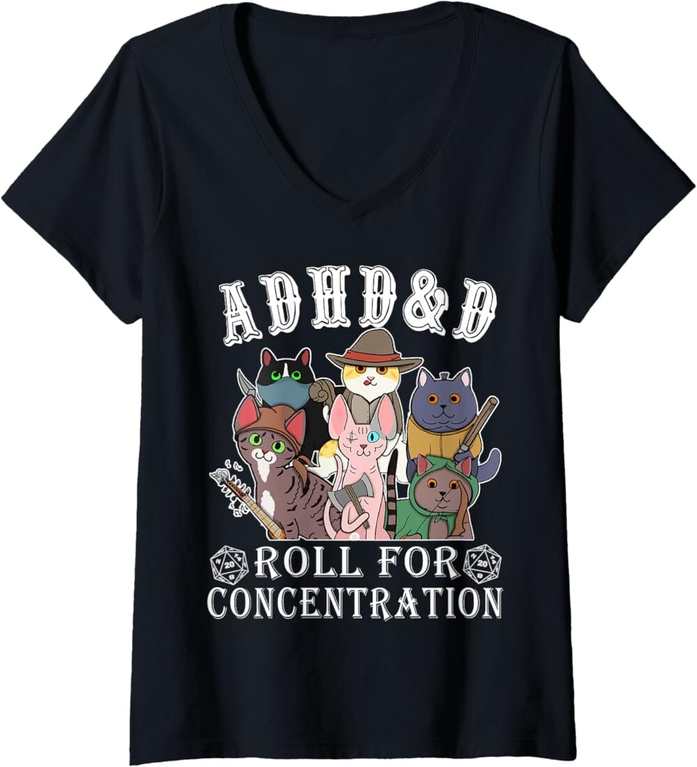 Женская футболка Funny Tees Gamer RPG Apparel Cats RPG Gamer Roll For Concentration D20 Dice Nerdy, черный
Женская футболка Funny Tees Gamer RPG Apparel Cats RPG Gamer Roll For Concentration D20 Dice Nerdy, черный