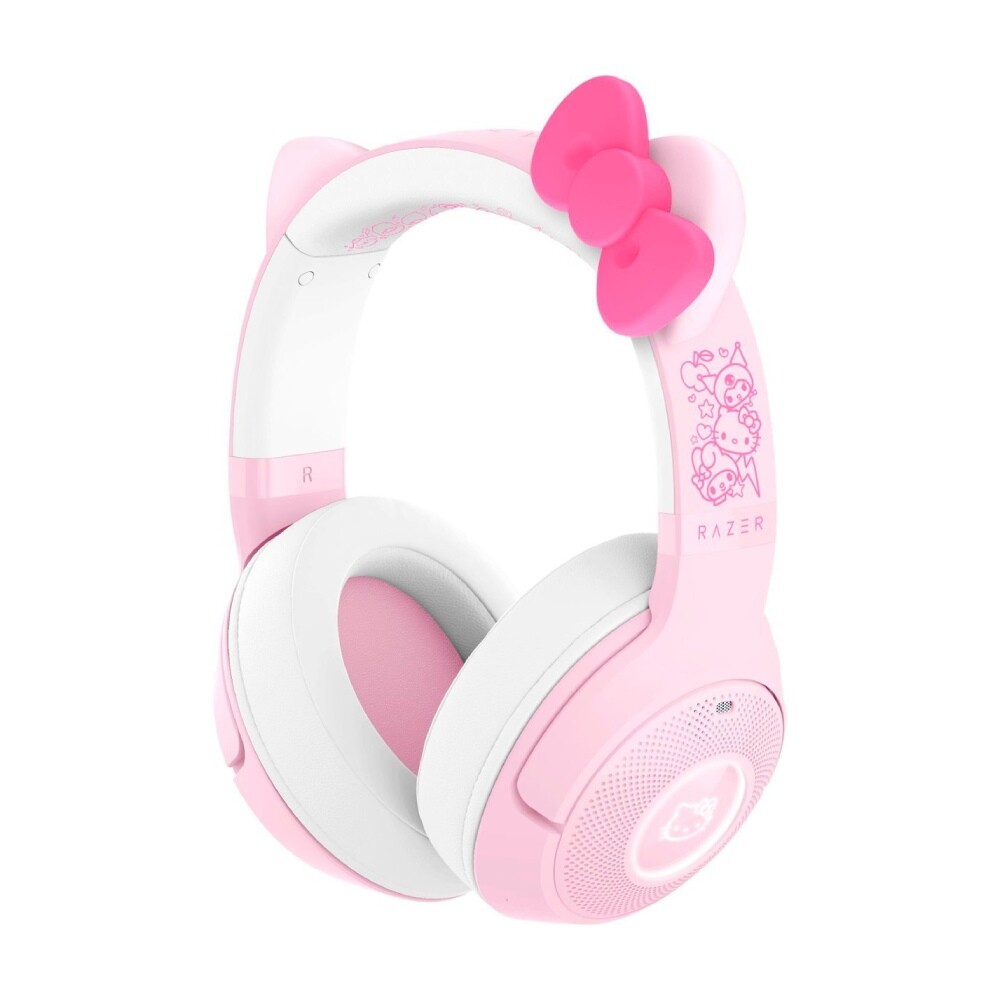 Гарнитура игровая беспроводная Razer Kraken Kitty V2 BT, Hello Kitty & Friends Edition, розовый/белый
Гарнитура игровая беспроводная Razer Kraken Kitty V2 BT, Hello Kitty & Friends Edition, розовый/белый