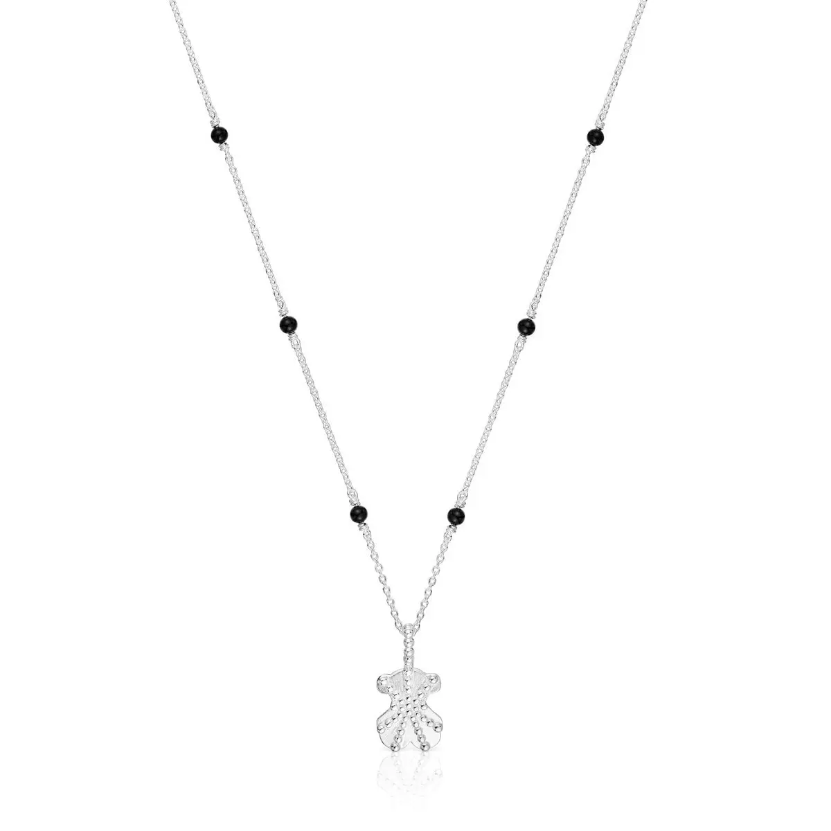 Колье Tous Grain Short Silver And Onyx With Bear Charm, серебро
Колье Tous Grain Short Silver And Onyx With Bear Charm, серебро