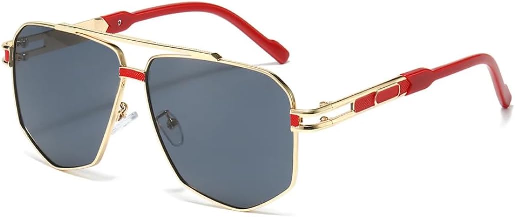 Солнцезащитные очки с защитой UV400 | Двойные перемычки с градиентным переходом | для женщин и мужчин, для занятий спортом на открытом воздухе и вождения DSVIGF, Gold Red Black
Солнцезащитные очки с защитой UV400 | Двойные перемычки с градиентным переходом | для женщин и мужчин, для занятий спортом на открытом воздухе и вождения DSVIGF, Gold Red Black