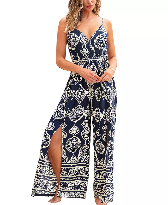 Женский богемный комбинезон с принтом на тонких бретелях и разрезом на ноге Cupshe, синий
Женский богемный комбинезон с принтом на тонких бретелях и разрезом на ноге Cupshe, синий