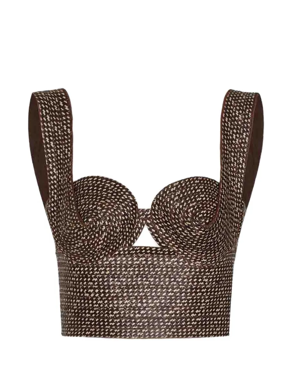 Топ с отделкой швами Andres Otalora, коричневый
Топ с отделкой швами Andres Otalora, коричневый