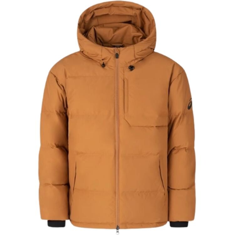 Пуховик мужской темно-коричневый Asics 
Пуховик мужской темно-коричневый Asics