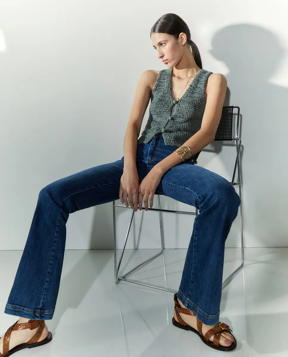 Жилет женский однотонный с пуговицами Tintoretto, зеленый
Жилет женский однотонный с пуговицами Tintoretto, зеленый