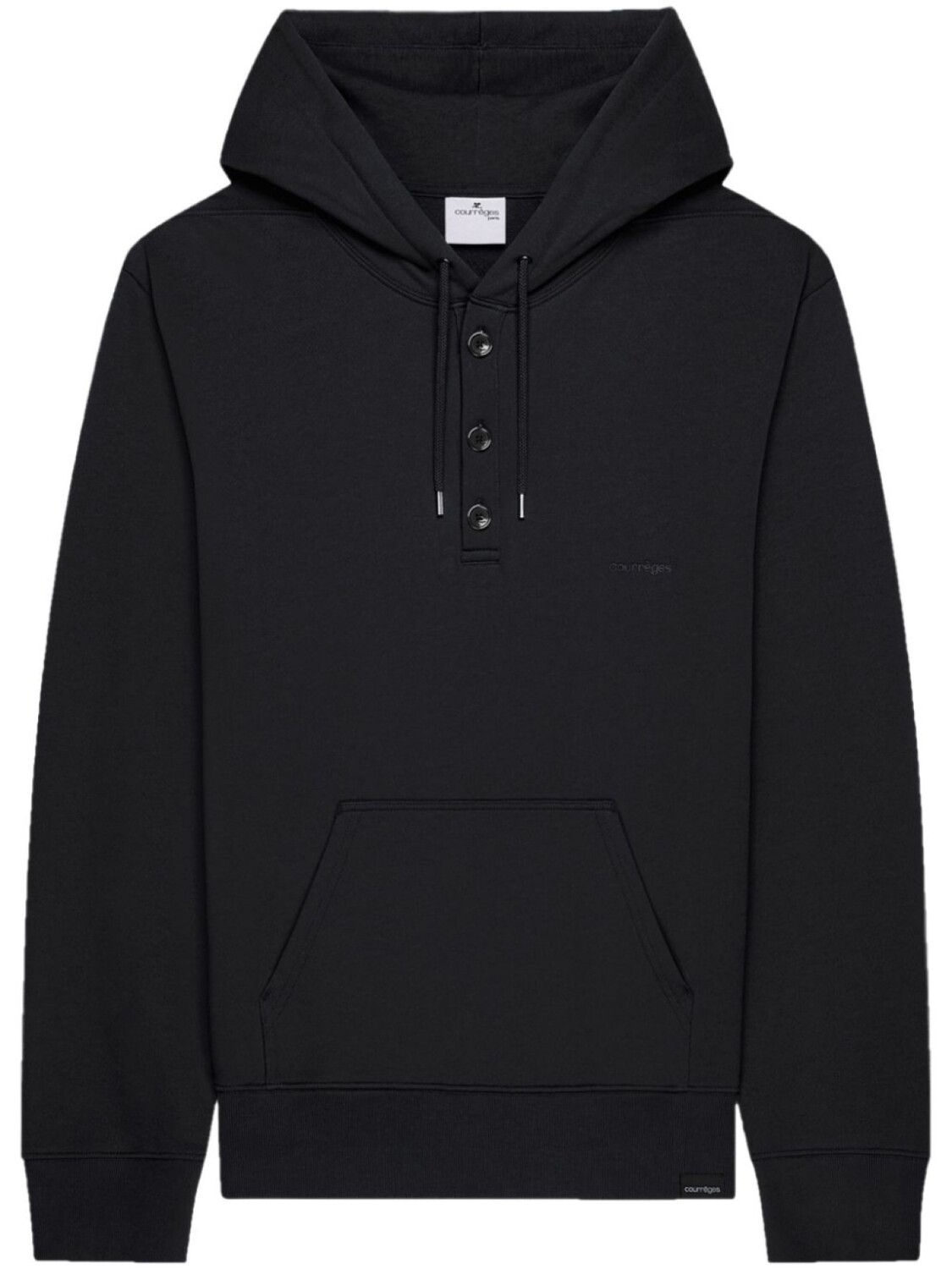 Courrèges худи на пуговицах, черный
Courrèges худи на пуговицах, черный