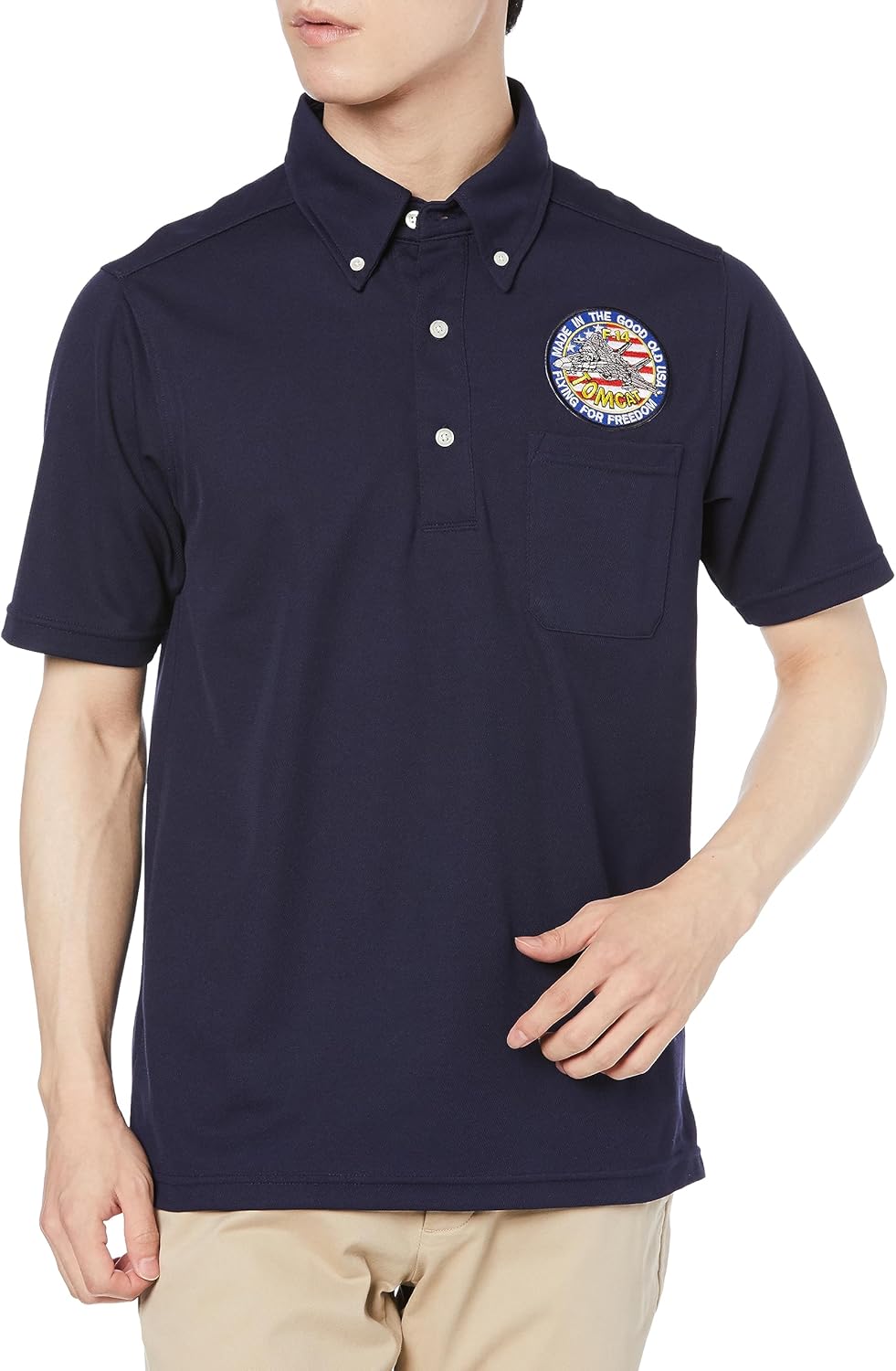 Футболка-поло с коротким рукавом и влагоотводящим эффектом, карманами и пуговицами, модель F Style F-SD021123, с гербом армии США, темно-синяя, размер M F-Style
Футболка-поло с коротким рукавом и влагоотводящим эффектом, карманами и пуговицами, модель F Style F-SD021123, с гербом армии США, темно-синяя, размер M F-Style
