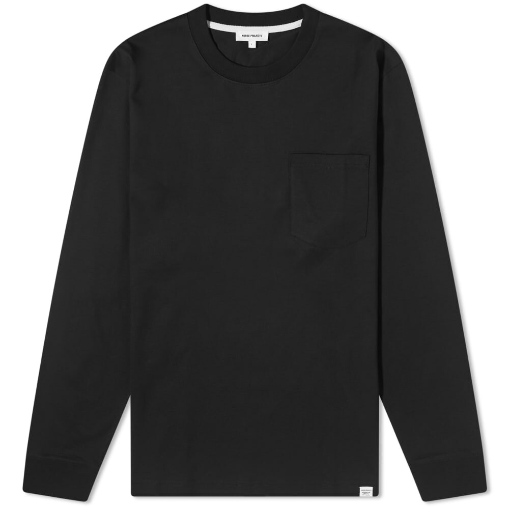 Футболка с длинными рукавами и стандартным карманом Norse Projects, черный
Футболка с длинными рукавами и стандартным карманом Norse Projects, черный