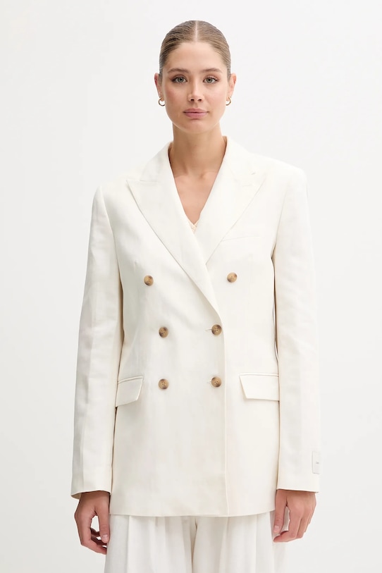 Льняной пиджак Calvin Klein, бежевый
Льняной пиджак Calvin Klein, бежевый