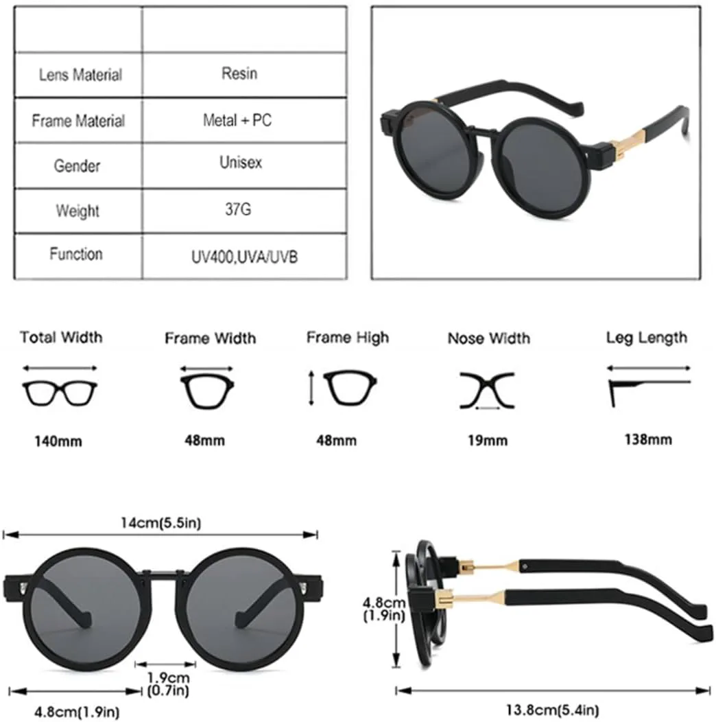 Круглые женские солнцезащитные очки в стиле стимпанк, защита от УФ-излучения UV400, модные мужские очки в прозрачной градиентной оправе UATXTAU, Tea Green Tea
Круглые женские солнцезащитные очки в стиле стимпанк, защита от УФ-излучения UV400, модные мужские очки в прозрачной градиентной оправе UATXTAU, Tea Green Tea