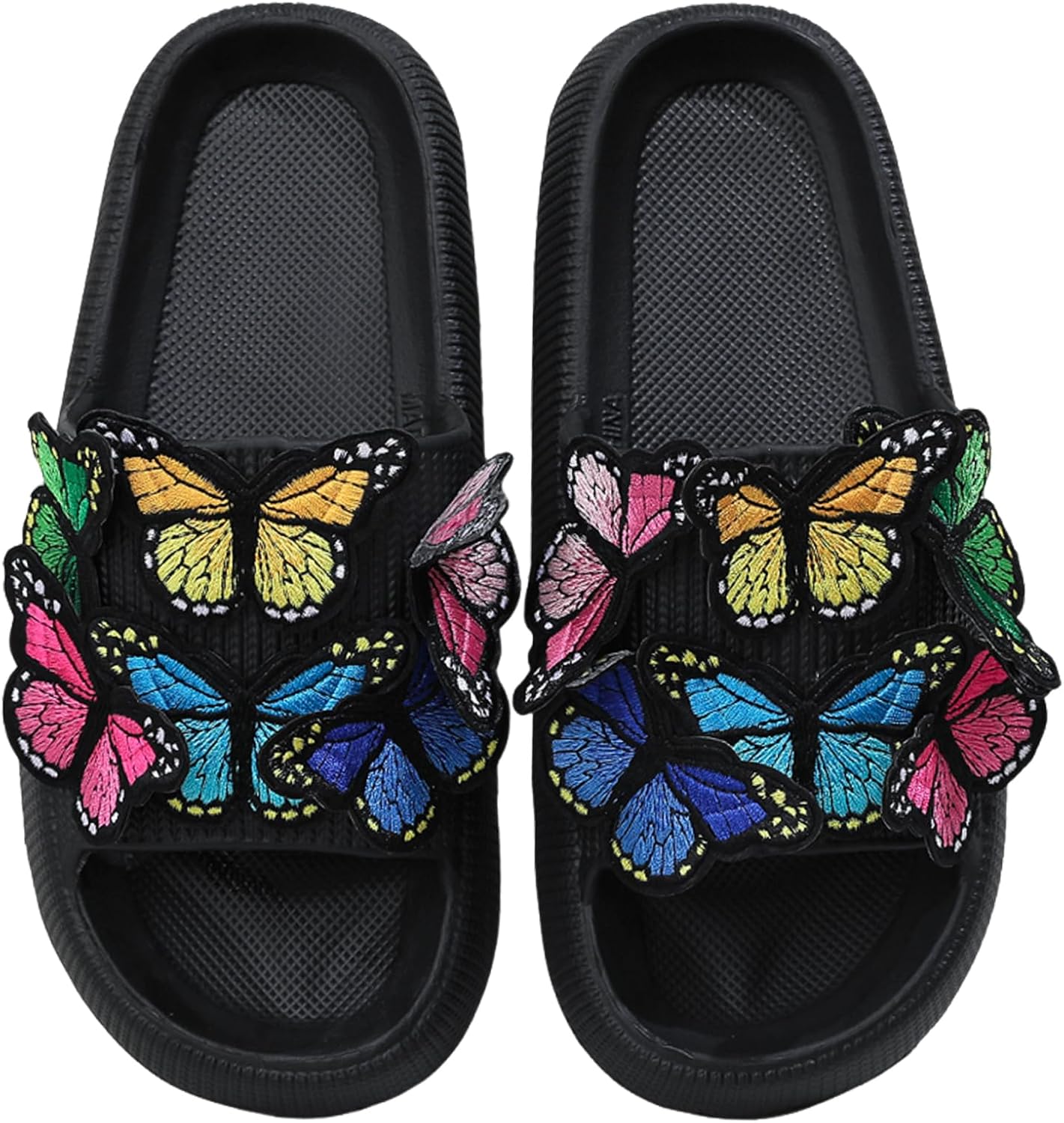 Женские и мужские тапочки Cloud, шлепанцы для бассейна, душевые, пляжные сандалии, тапочки для ванной, с толстой подошвой, противоскользящие, удобные Nmhoo, Butterfly Colorful
Женские и мужские тапочки Cloud, шлепанцы для бассейна, душевые, пляжные сандалии, тапочки для ванной, с толстой подошвой, противоскользящие, удобные Nmhoo, Butterfly Colorful