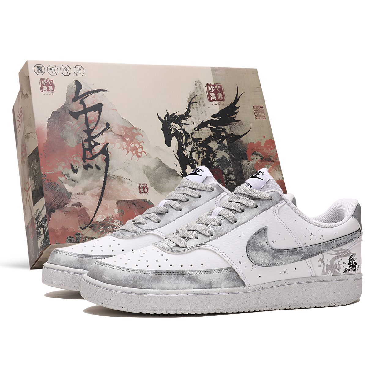 Nike Court Vision 1 Abrasion Resistant Low top Skateboard Shoes мужские серо-белые
Nike Court Vision 1 Abrasion Resistant Low top Skateboard Shoes мужские серо-белые