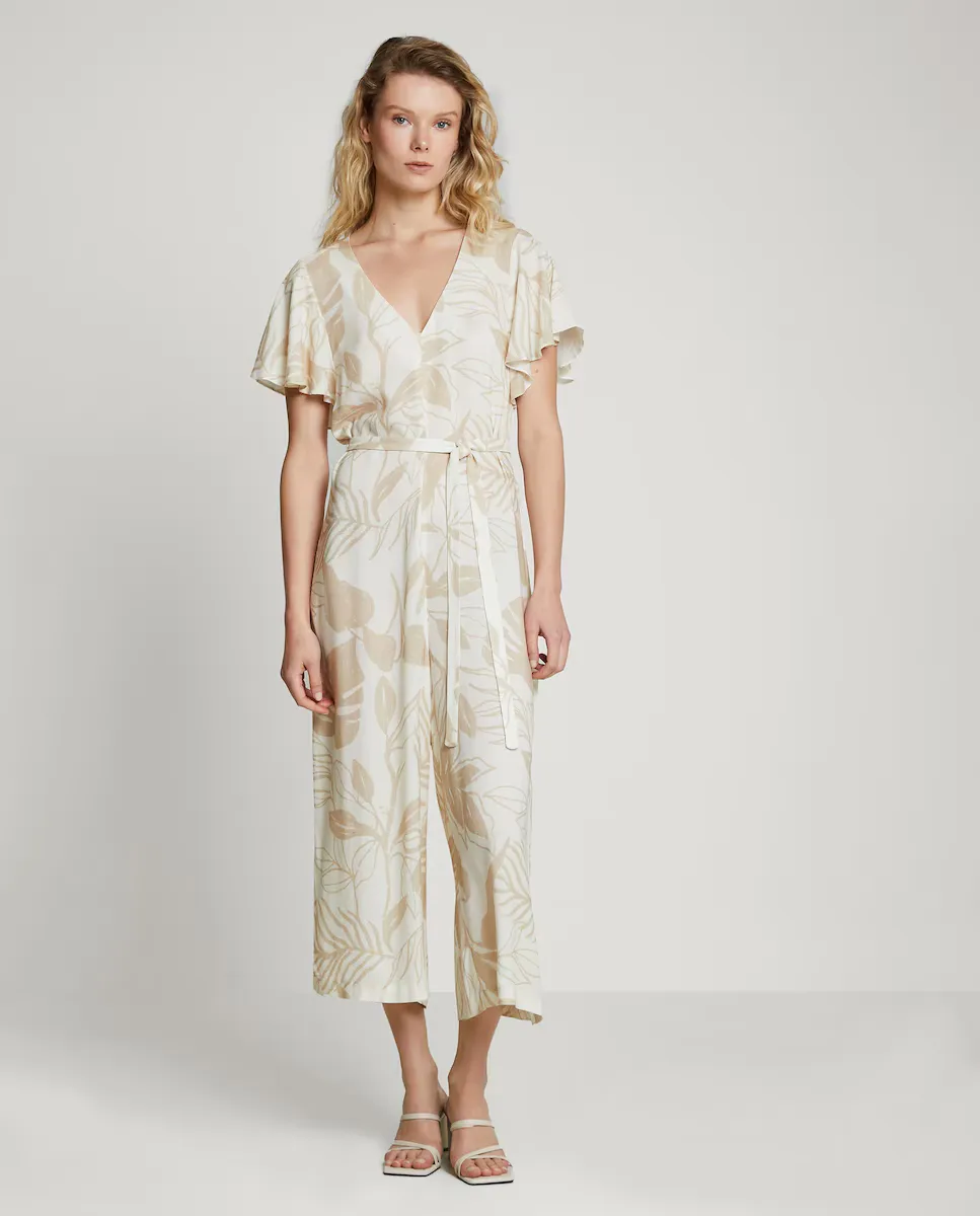 Женский комбинезон с короткими рукавами и укороченным подолом Trucco, бежевый
Женский комбинезон с короткими рукавами и укороченным подолом Trucco, бежевый