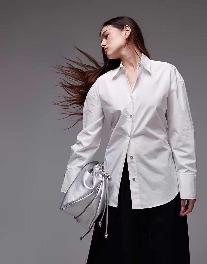 Рубашка Nia jules, сшитая на заказ, белого цвета
Рубашка Nia jules, сшитая на заказ, белого цвета