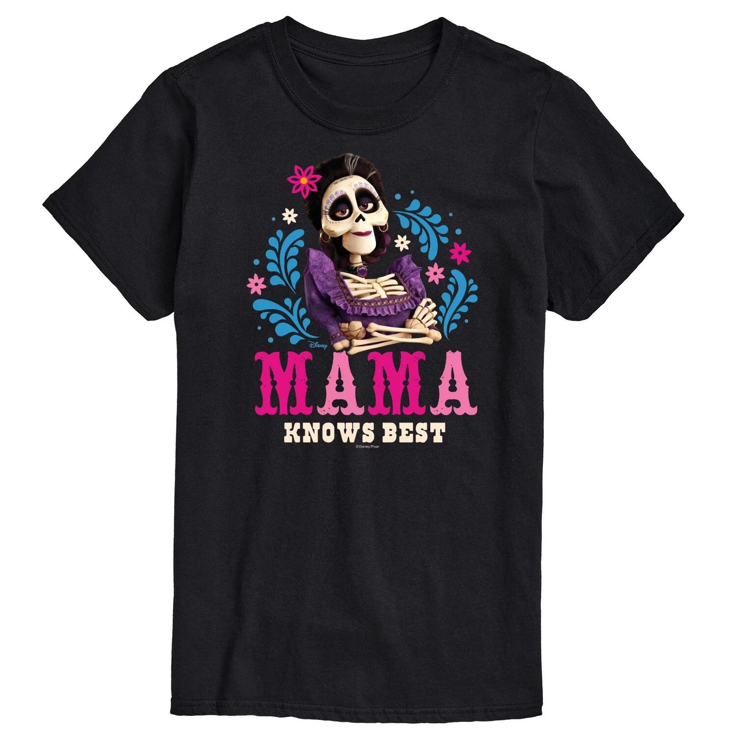 Футболка Big & Tall Disney Coco Mama Knows Best, Black Licensed Character, черный 
Футболка Big & Tall Disney Coco Mama Knows Best, Black Licensed Character, черный