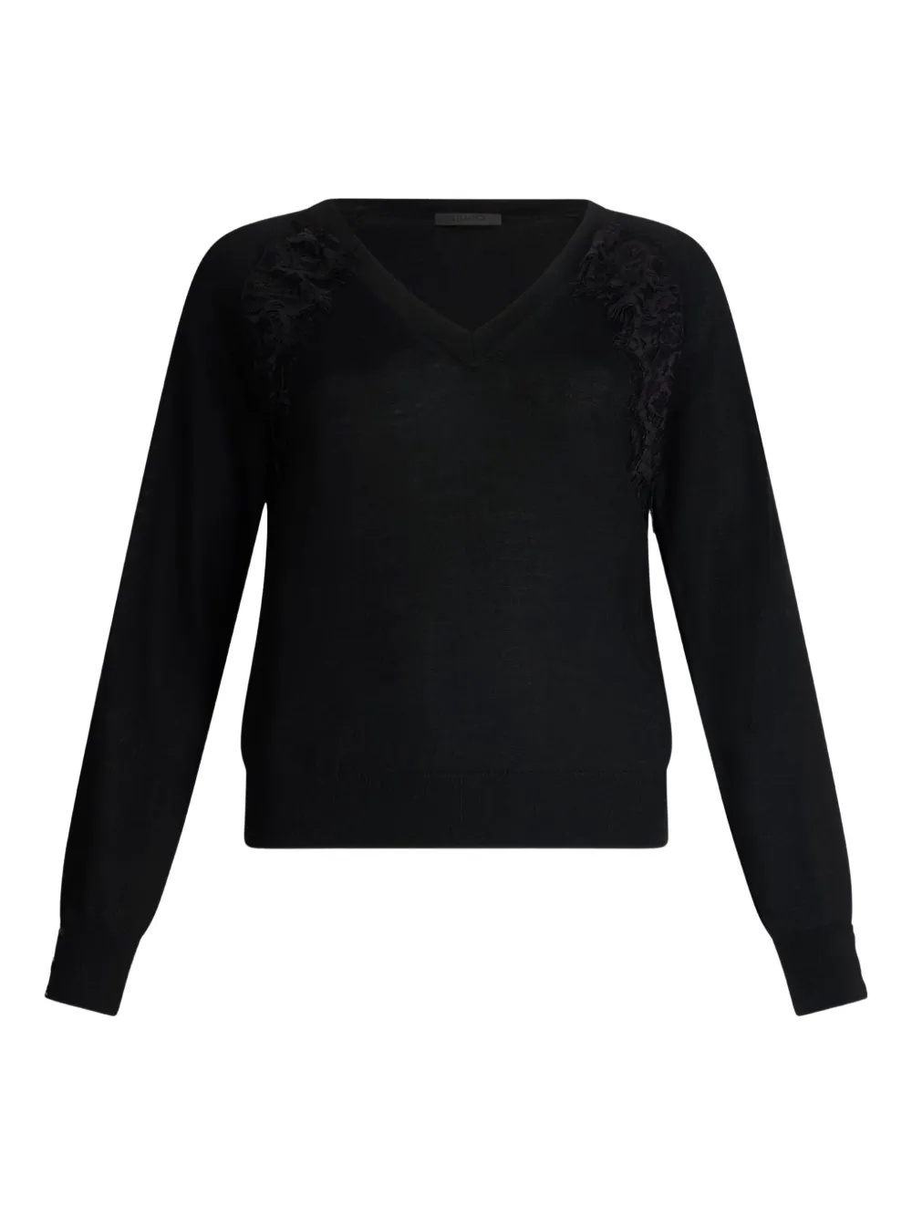 Свитер с кружевными деталями LIU JO, черный
Свитер с кружевными деталями LIU JO, черный