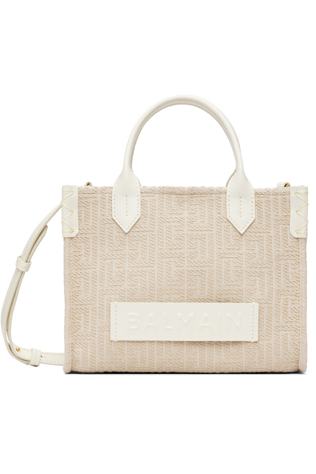 Маленькая сумка с монограммой B-Army Balmain, бежевый
Маленькая сумка с монограммой B-Army Balmain, бежевый