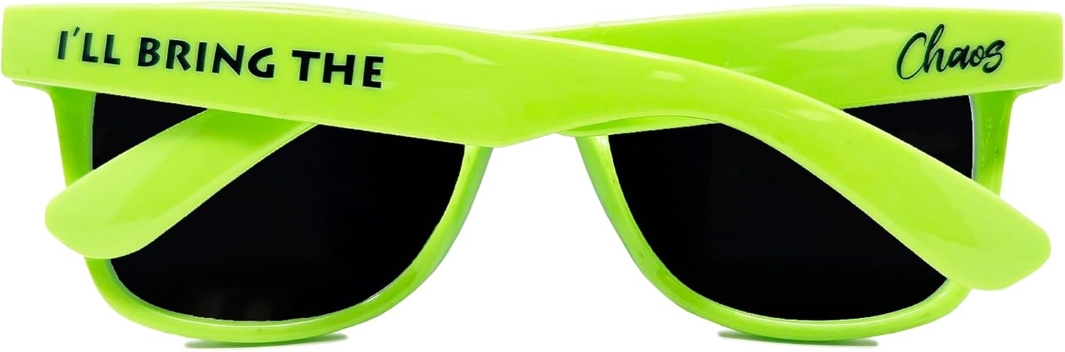 Стильные поляризованные солнцезащитные очки Funky Junque в стиле ретро — защита от УФ-излучения, классические очки унисекс — для девичника, однотонные, в выгодных комплектах, I'll Bring the - Chaos (Neon Lime)
Стильные поляризованные солнцезащитные очки Funky Junque в стиле ретро — защита от УФ-излучения, классические очки унисекс — для девичника, однотонные, в выгодных комплектах, I'll Bring the - Chaos (Neon Lime)