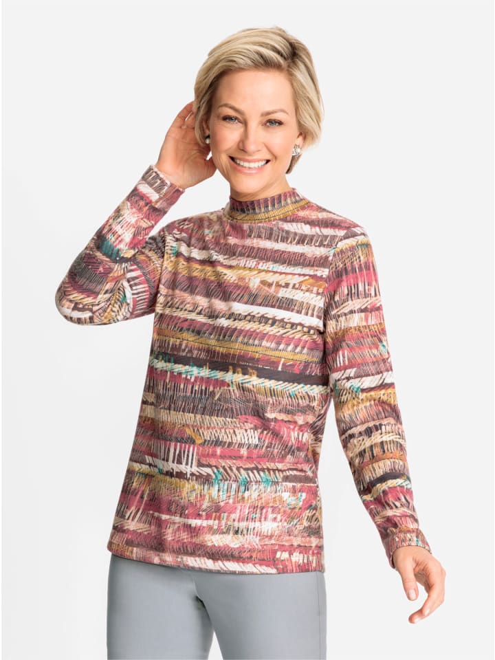 Рубашка с воротником-стойкой, песочно-темно-красным принтом WITT WEIDEN
Рубашка с воротником-стойкой, песочно-темно-красным принтом WITT WEIDEN