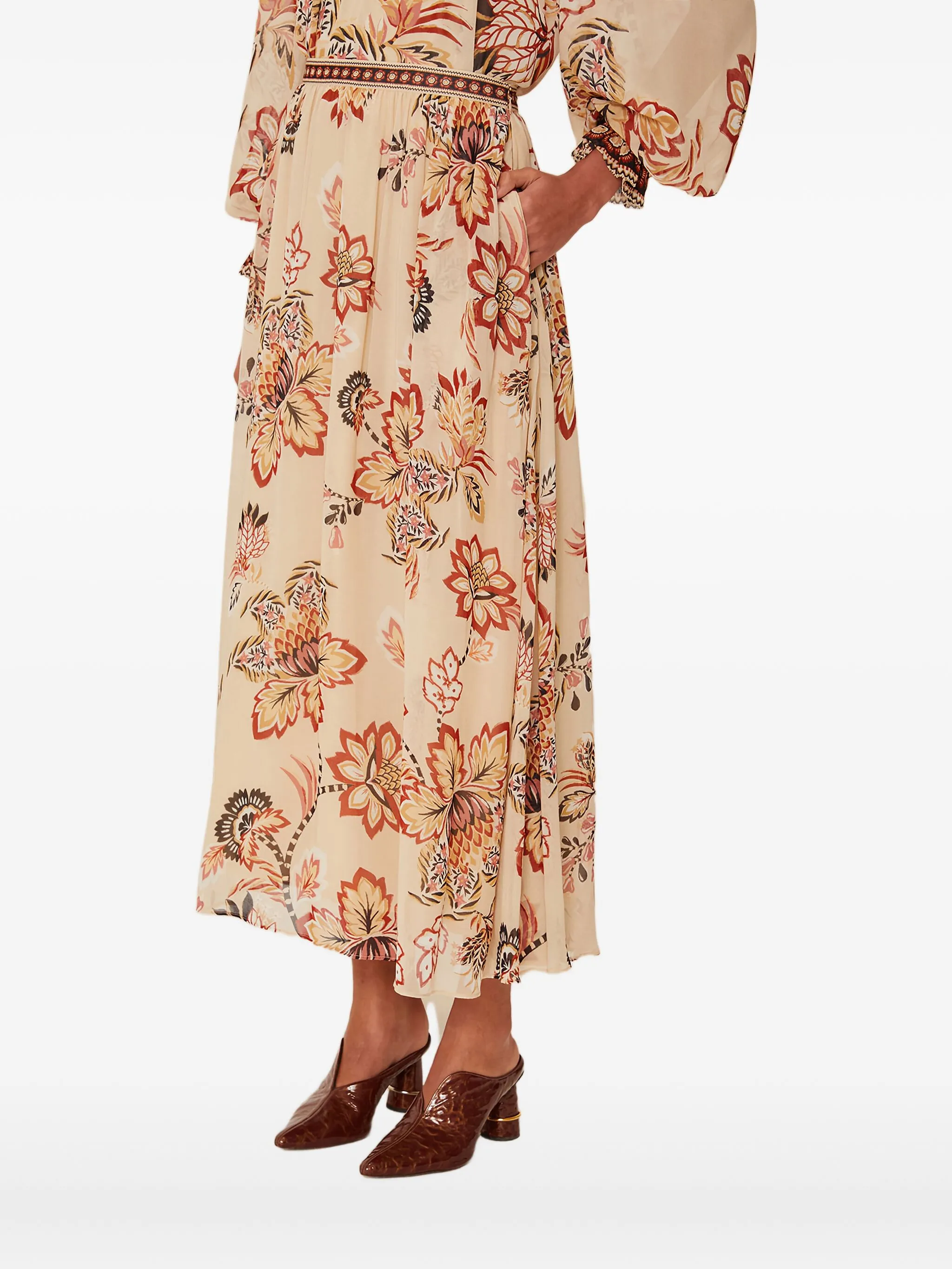 Блузка с цветочным принтом Farm Rio, бежевый
Блузка с цветочным принтом Farm Rio, бежевый