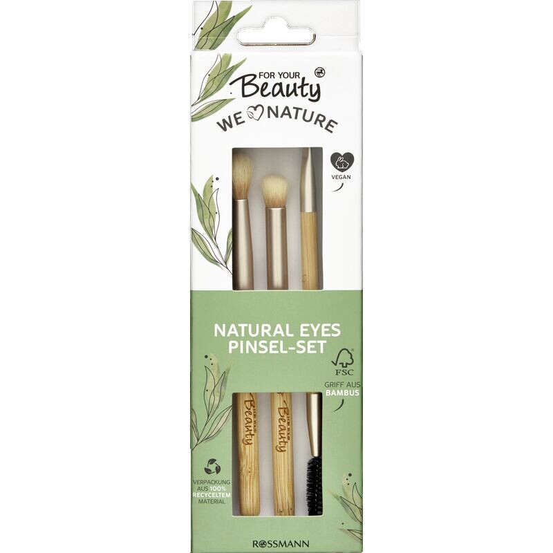 Набор кистей Natural Eyes из бамбука, 3 шт For Your Beauty, 3 шт. 
Набор кистей Natural Eyes из бамбука, 3 шт For Your Beauty, 3 шт.