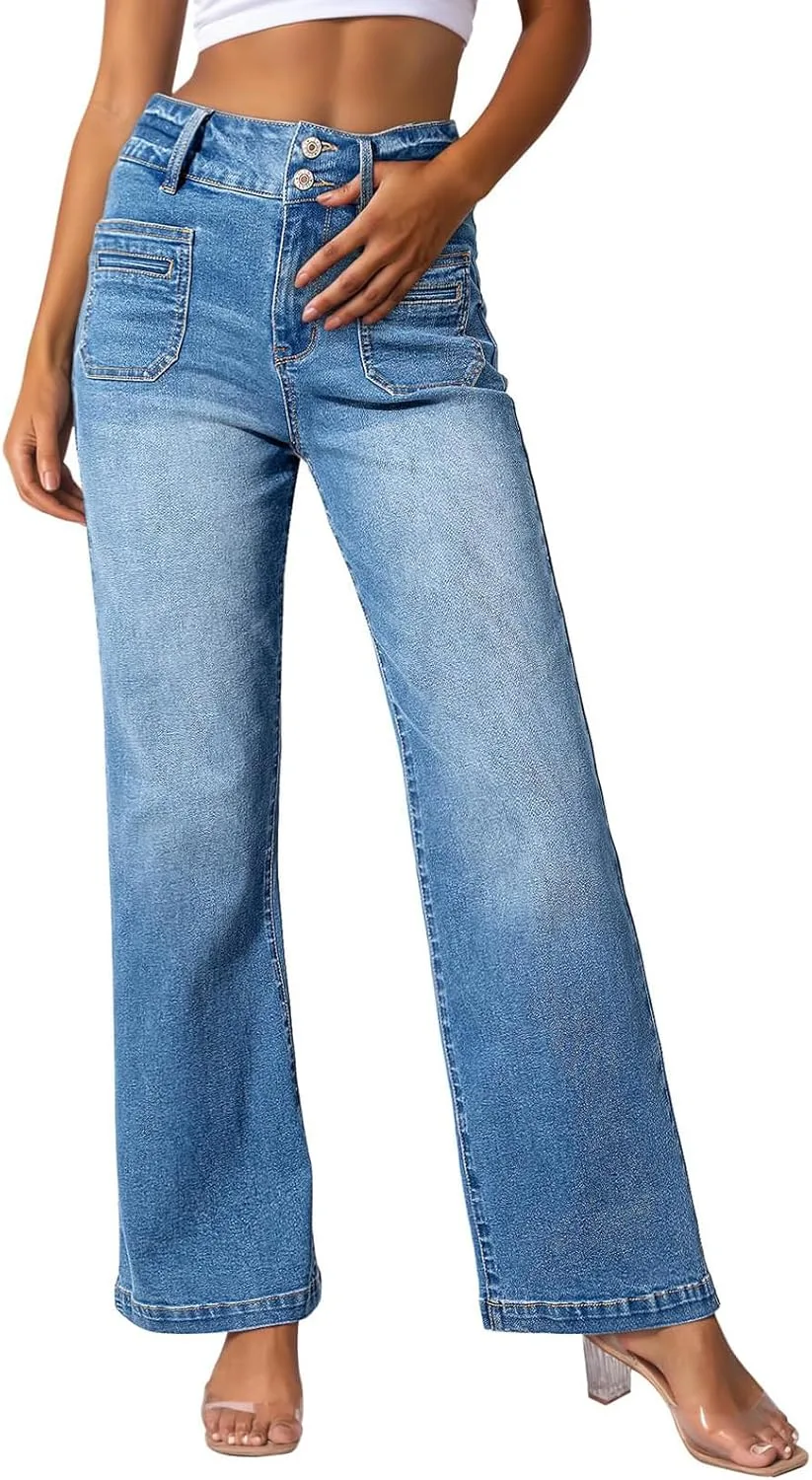 Женские джинсы Wide Leg с высокой талией и прямым кроем KAJXZ
Женские джинсы Wide Leg с высокой талией и прямым кроем KAJXZ