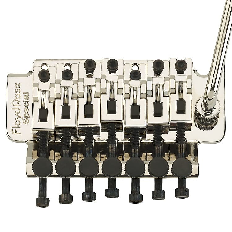 Аутентичная 7-струнная система тремоло Floyd Rose Special - никель Special Series - 7 String
Аутентичная 7-струнная система тремоло Floyd Rose Special - никель Special Series - 7 String