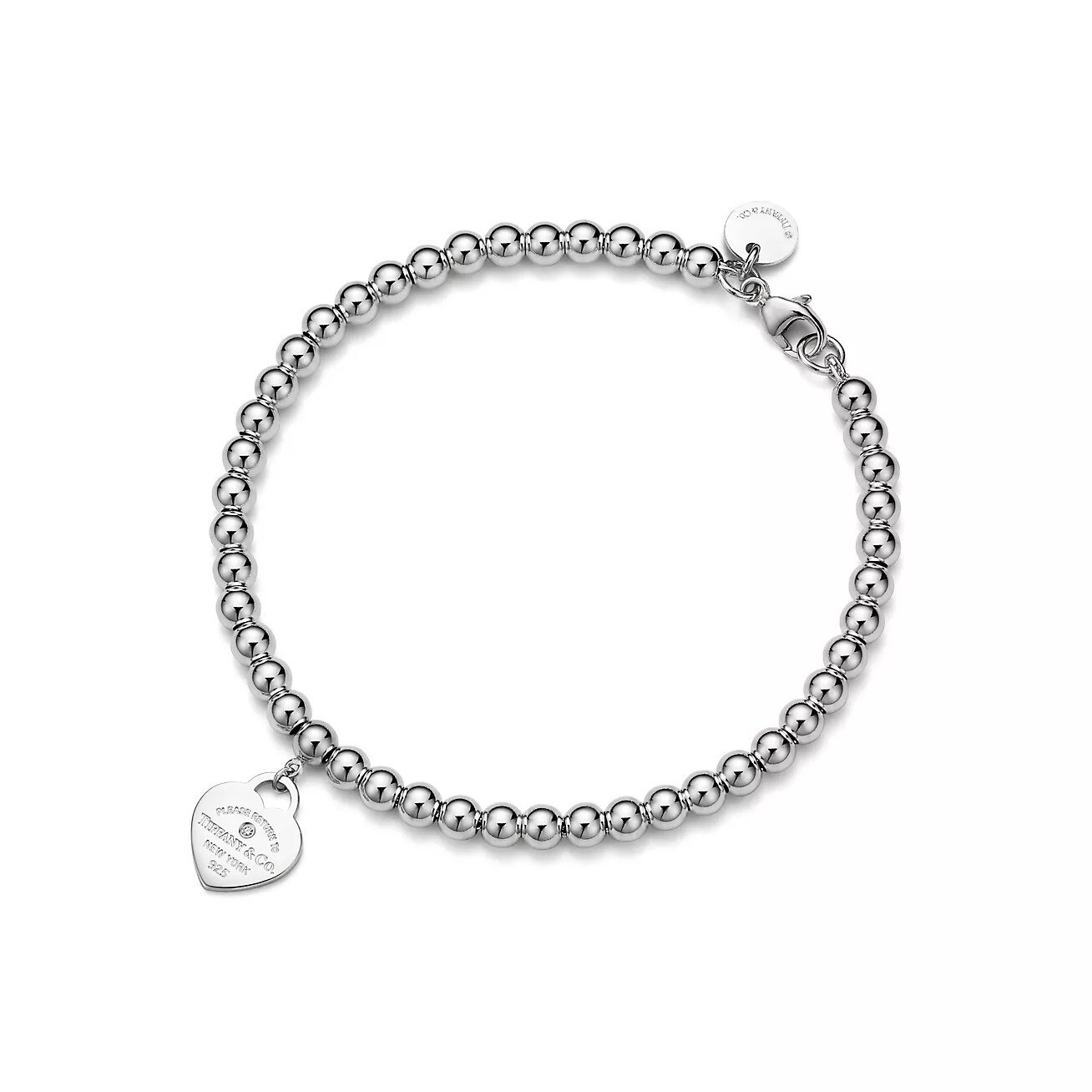 Браслет Tiffany & Co. Return to Tiffany Heart Tag Bead, серебро/бриллиант
Браслет Tiffany & Co. Return to Tiffany Heart Tag Bead, серебро/бриллиант