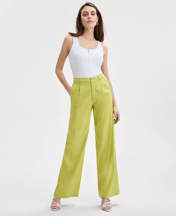 Женские брюки с высокой посадкой и широкими штанинами I.N.C. International Concepts, зеленый
Женские брюки с высокой посадкой и широкими штанинами I.N.C. International Concepts, зеленый