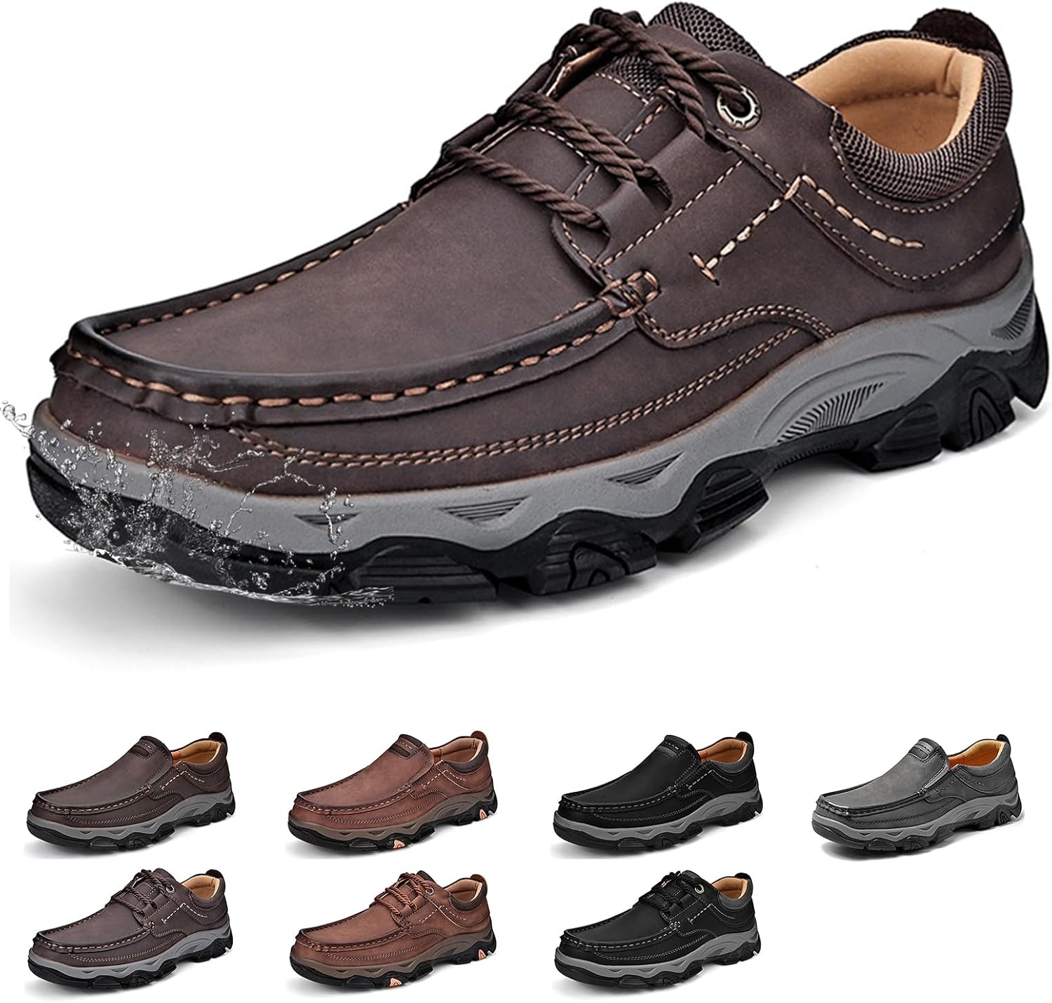 Мужские мокасины с противоскользящей подошвой, водонепроницаемые, легкие, дышащие кожаные кроссовки для ходьбы, удобные повседневные и для вождения Generic, темно-коричневый
Мужские мокасины с противоскользящей подошвой, водонепроницаемые, легкие, дышащие кожаные кроссовки для ходьбы, удобные повседневные и для вождения Generic, темно-коричневый
