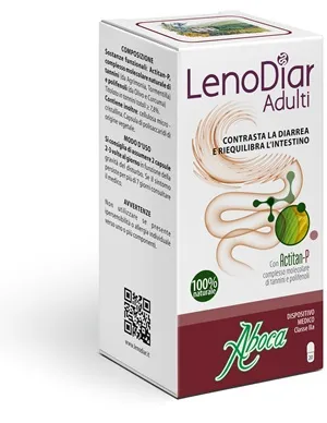 Aboca LenoDiar для взрослых, 20 капсул для лечения диареи 
Aboca LenoDiar для взрослых, 20 капсул для лечения диареи