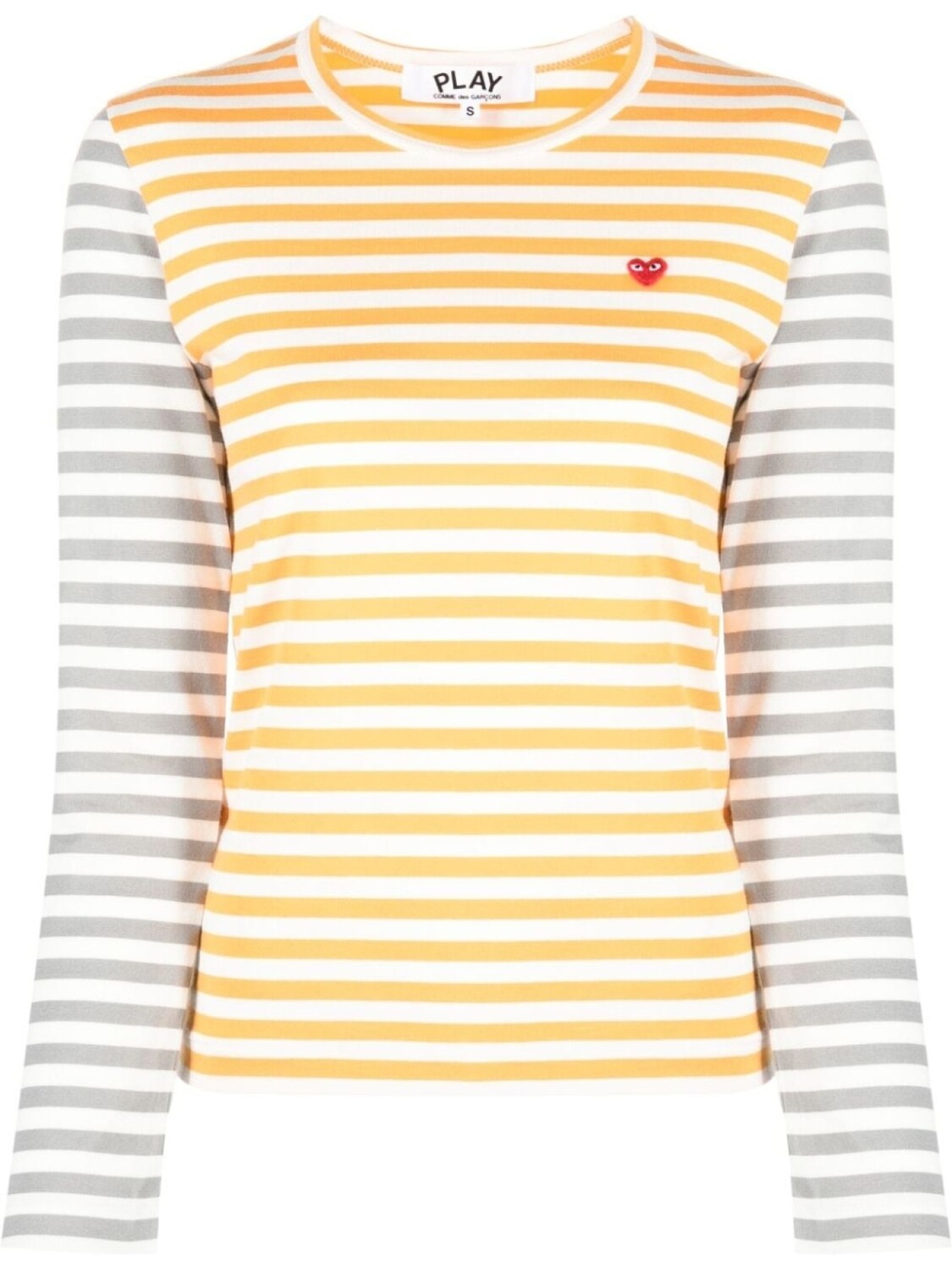 Comme Des Garçons Play футболка в полоску с нашивкой-логотипом, оранжевый
Comme Des Garçons Play футболка в полоску с нашивкой-логотипом, оранжевый
