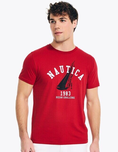 Мужская футболка с круглым вырезом и коротким рукавом Nautica, красный
Мужская футболка с круглым вырезом и коротким рукавом Nautica, красный
