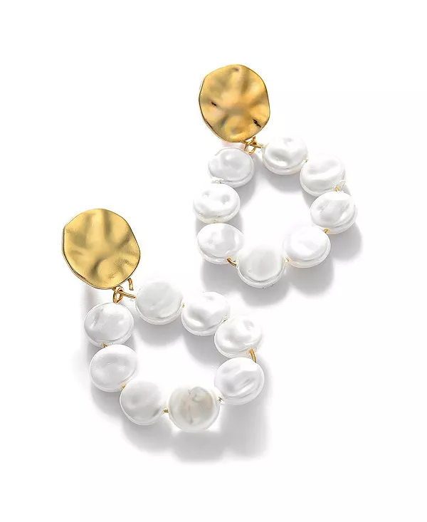 Женские серьги-подвески Санторини Sohi, white
Женские серьги-подвески Санторини Sohi, white