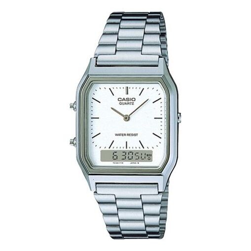 Часы CASIO Waterproof Stainless Steel Strap Mens Silver Analog/Digital Combo, цвет silver 
Часы CASIO Waterproof Stainless Steel Strap Mens Silver Analog/Digital Combo, цвет silver