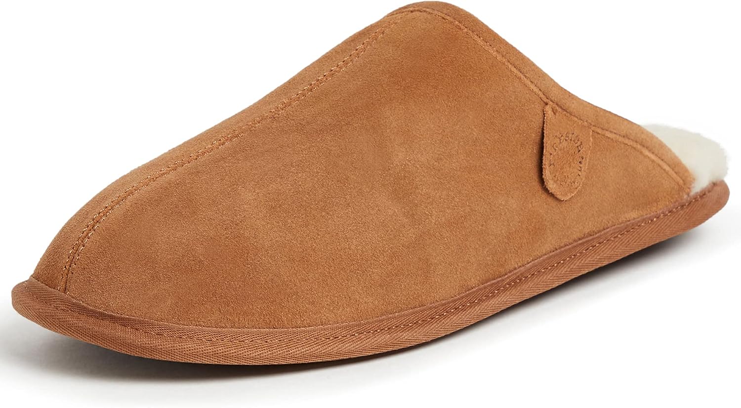 Кожаные тапочки Fireside от Dearfoams для мужчин Warwick водоотталкивающие с шерстяной подкладкой, Chestnut
Кожаные тапочки Fireside от Dearfoams для мужчин Warwick водоотталкивающие с шерстяной подкладкой, Chestnut