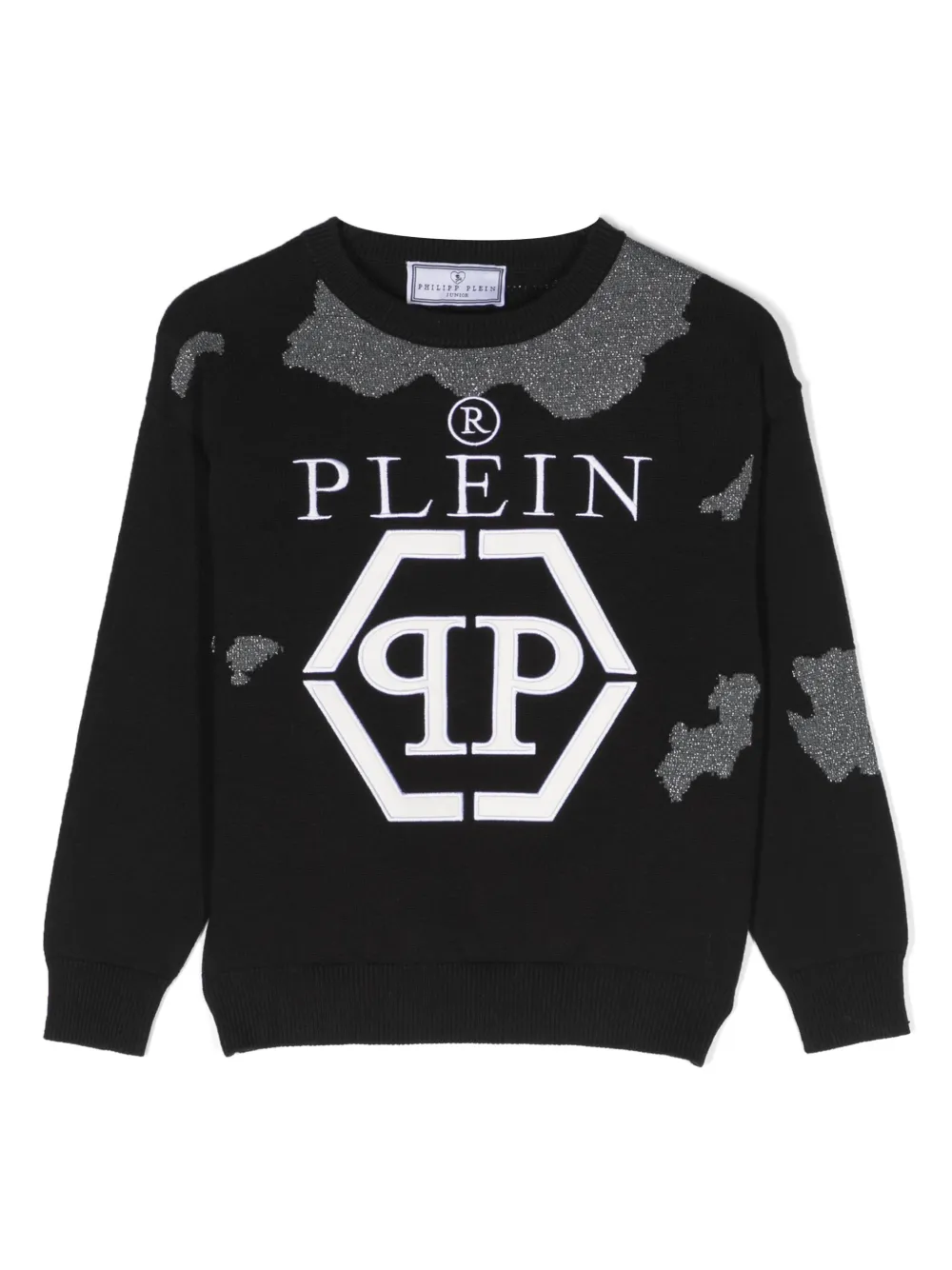Джемпер с вышитым логотипом Philipp Plein Junior, черный
Джемпер с вышитым логотипом Philipp Plein Junior, черный