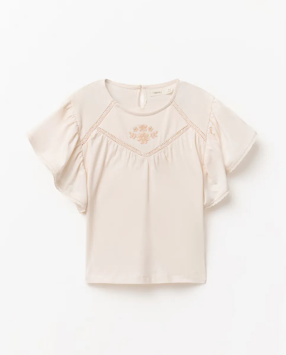 Футболка с летящим рукавом Sfera, цвет Crudo
Футболка с летящим рукавом Sfera, цвет Crudo