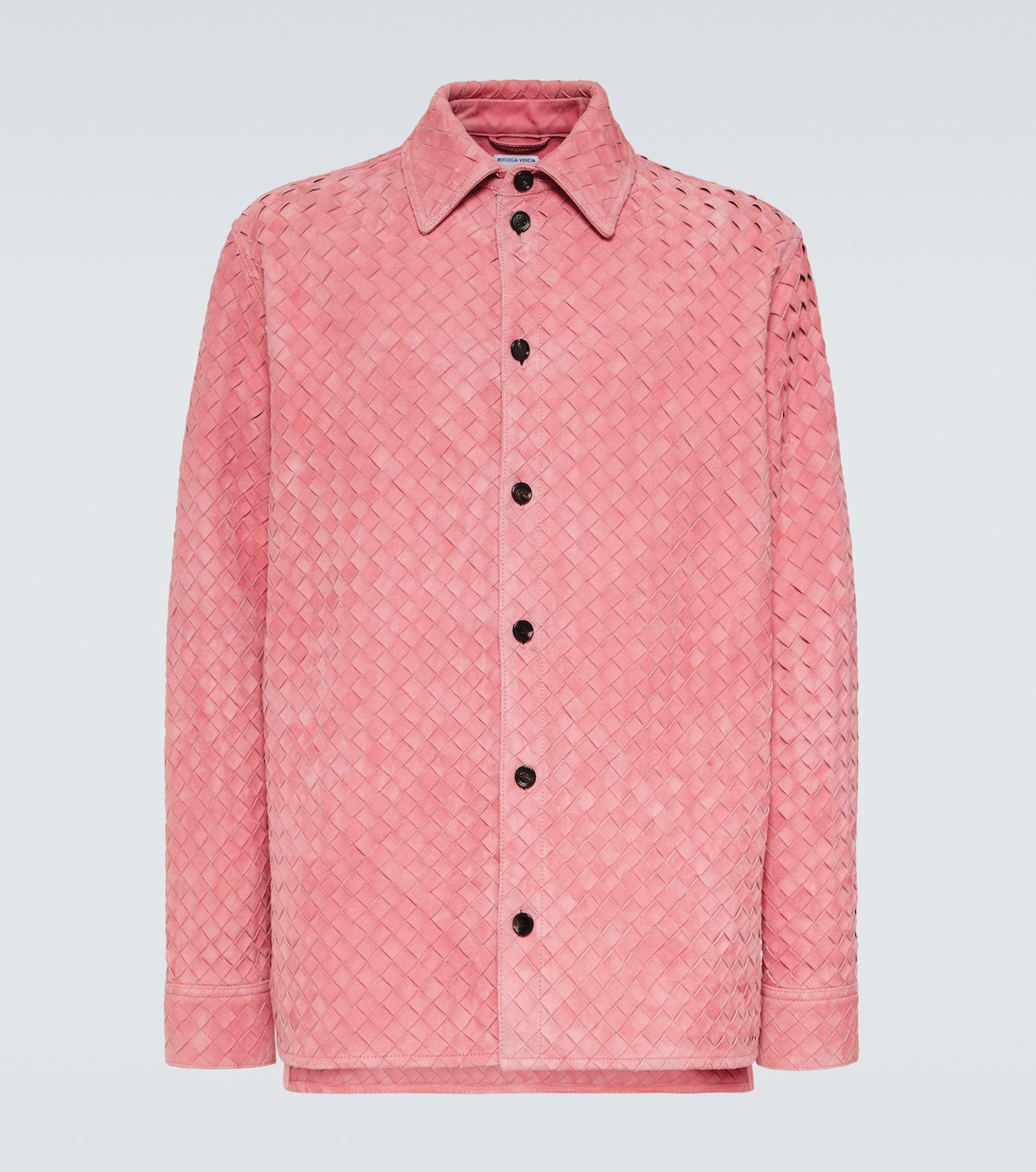 Рубашка из замши Intrecciato Bottega Veneta, Cherry Blossom
Рубашка из замши Intrecciato Bottega Veneta, Cherry Blossom