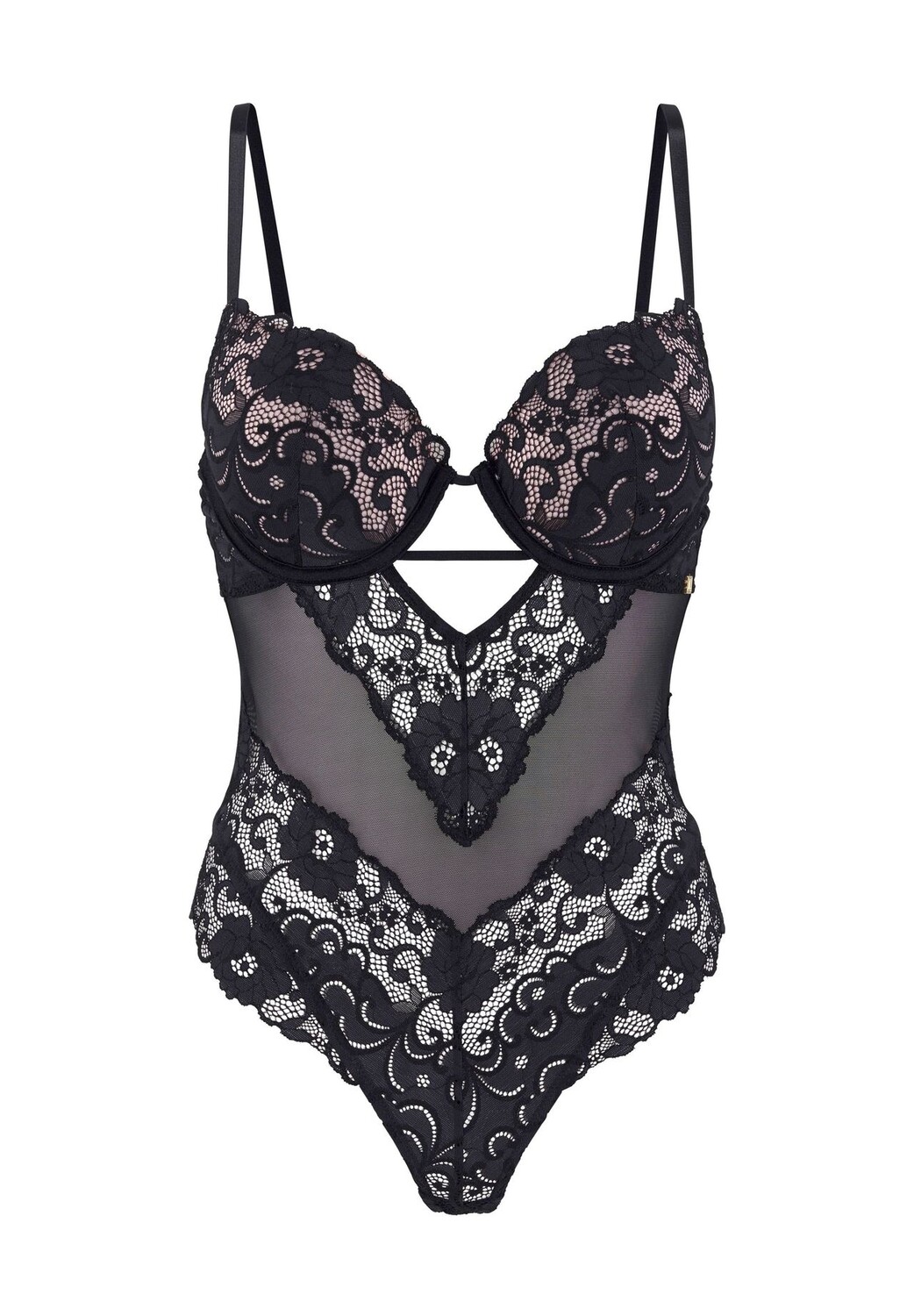 Кружевное боди Temptation с чашечкой А для женщин LASCANA, черный
Кружевное боди Temptation с чашечкой А для женщин LASCANA, черный