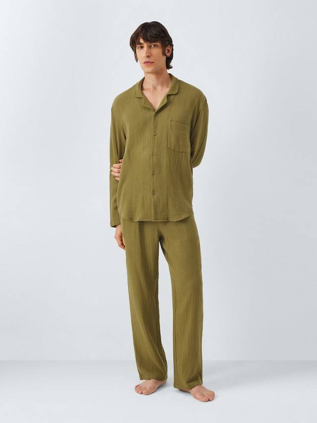 Органический хлопковый комплект пижамы из муслина John Lewis, Green Olive
Органический хлопковый комплект пижамы из муслина John Lewis, Green Olive