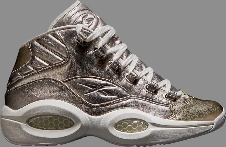 Кроссовки question mid 'celebrate' Reebok, серый 
Кроссовки question mid 'celebrate' Reebok, серый