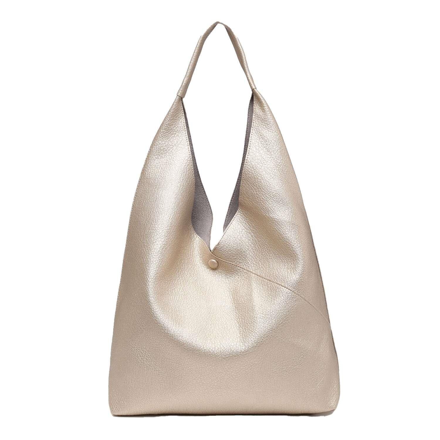 Большая сумка-тоут из искусственной кожи 2в1 Hobo с вместительным кошельком Kitise, золото 
Большая сумка-тоут из искусственной кожи 2в1 Hobo с вместительным кошельком Kitise, золото