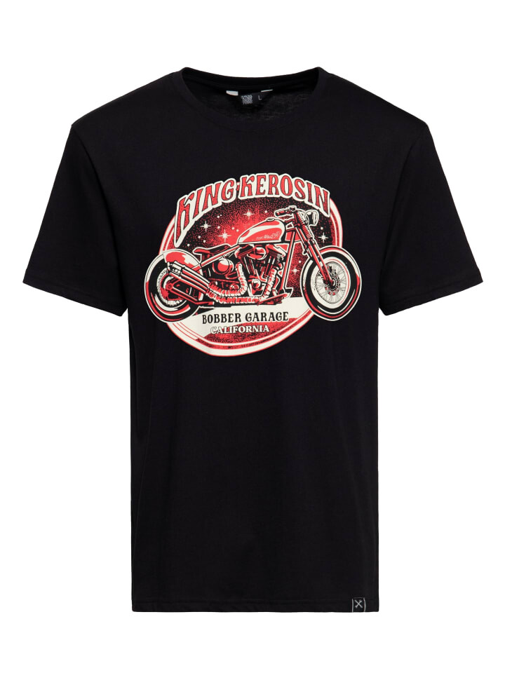 Футболка King Kerosin Bobber Garage, черный
Футболка King Kerosin Bobber Garage, черный