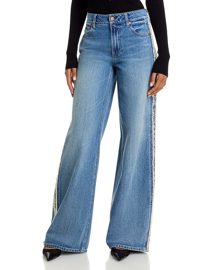 Триш Мистер Бэгги джинсы средней посадки в дениме Alice and Olivia, синий
Триш Мистер Бэгги джинсы средней посадки в дениме Alice and Olivia, синий