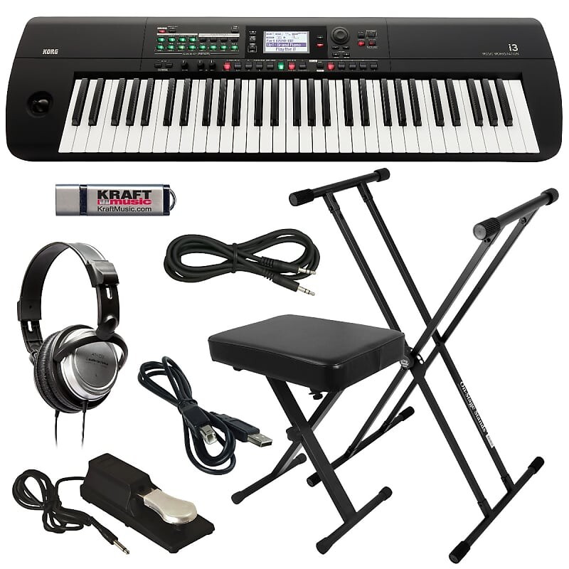 Музыкальная рабочая станция KORG i3 — матовый черный — комплект основных компонентов i3MB
Музыкальная рабочая станция KORG i3 — матовый черный — комплект основных компонентов i3MB